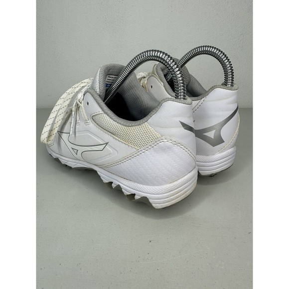 Mizuno Wave 9 Spike White Baseball Cleats Shoes Mens Size 7 - Picture 7 of 15